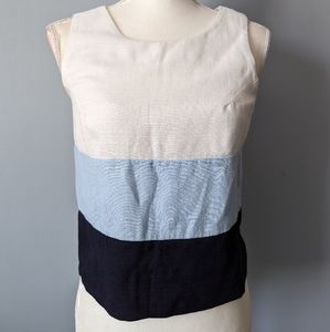 Vintage blue and white blouse